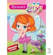 Kolorowanka + naklejki TĘCZOWE ELFY