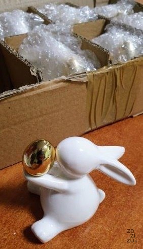 Królik ceramiczny z jajkiem 8szt. Królik ceramiczny z jajkiem 8szt.