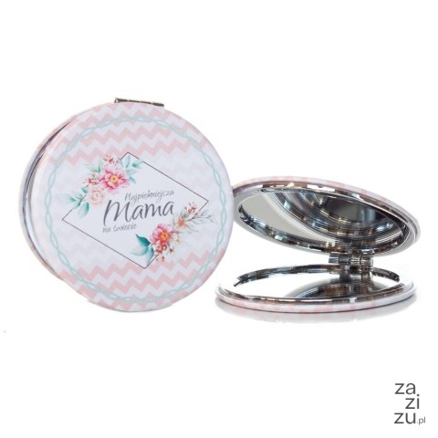 Lusterko kieszonkowe "Najpiękniejsza Mama na świecie" Lusterko kieszonkowe "Najpiękniejsza Mama na świecie"