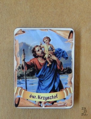 Magnes 6x8 cm Św. Krzysztof 5szt. | P1292W8 Magnes 6x8 cm Św. Krzysztof 5szt. | P1292W8