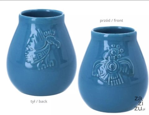Naczynie ceramiczne matero niebieskie YERBA | 100-1035 Naczynie ceramiczne matero niebieskie YERBA | 100-1035
