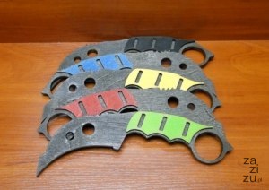 Nóż 5szt drewniany karambit - mix kolorów 22 cm P108 Nóż 5szt drewniany karambit - mix kolorów 22 cm P108