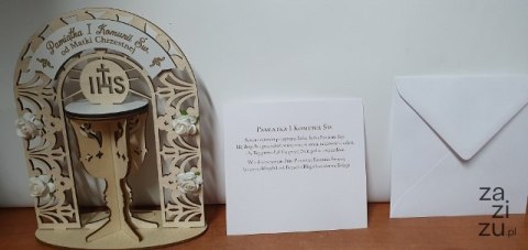 Pamiątka drewniana kielich od MATKI CHRZESTNEJ I KOMUNIA ŚW. Pamiątka drewniana kielich od MATKI CHRZESTNEJ I KOMUNIA ŚW.