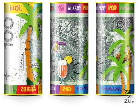 Puszka skarbonka " Wczasy 100zł " SP-034 Puszka skarbonka " Wczasy 100zł " SP-034