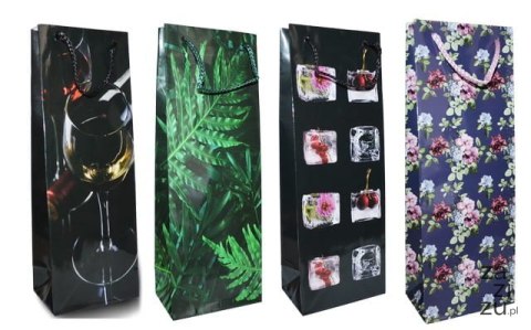 Torebka prezentowa 12szt na wino 12x8x26 Torebka prezentowa 12szt na wino 12x8x26