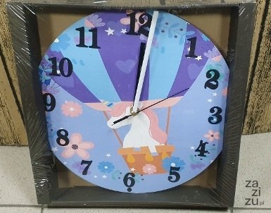 Zegar ścienny 30cm JEDNOROŻEC Zegar ścienny 30cm JEDNOROŻEC