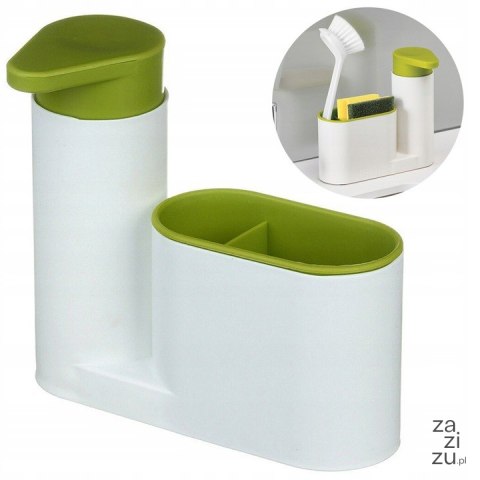 Dozownik kuchenny organizer na mydło płyn gąbkę 15801 Dozownik kuchenny organizer na mydło płyn gąbkę 15801