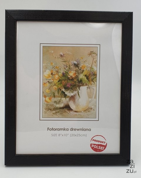 Fotoramka drewniana 20x25 CZARNA Fotoramka drewniana 20x25 CZARNA