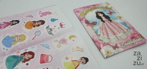 Kolorowankaz naklejkami KSIĘŻNICZKI Kolorowankaz naklejkami KSIĘŻNICZKI