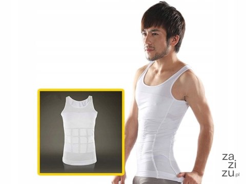 Koszulka męska wyszczuplająca podkoszulka slim L - 15316_L_B Koszulka męska wyszczuplająca podkoszulka slim L - 15316_L_B