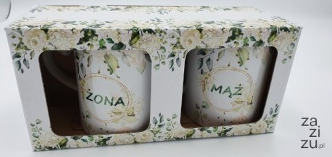 Kpl.2 kubków ŻONA/MĄŻ Kpl.2 kubków ŻONA/MĄŻ