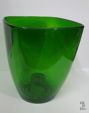 Osłonka / doniczka storczyk 15 TRANSPARENT ZIELONA Osłonka / doniczka storczyk 15 TRANSPARENT ZIELONA