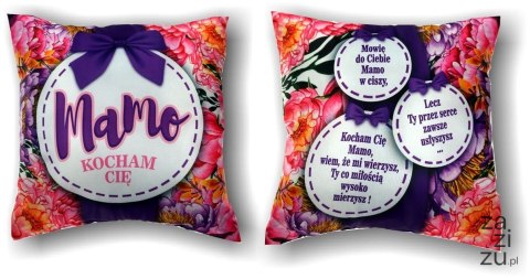 Poduszka 35x35 Mamo Kocham Cię S158 Poduszka 35x35 Mamo Kocham Cię S158