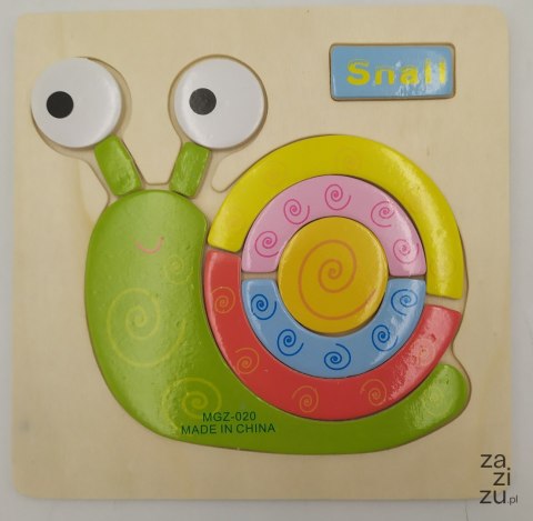 Puzzle drewniane j.angielski ŚLIMAK Puzzle drewniane j.angielski ŚLIMAK