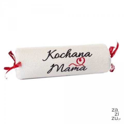 Ręcznik ecru cukierek z haftem "Kochana Mama" Ręcznik ecru cukierek z haftem "Kochana Mama"