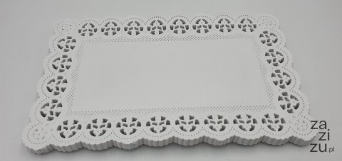 Serwetki ozdobne 24 x 15cm prostokątne 100szt. białe 22-31 Serwetki ozdobne 24 x 15cm prostokątne 100szt. białe 22-31