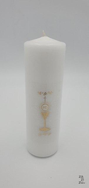 Świeca słupkowa 15cm Komunia Święta Świeca słupkowa 15cm Komunia Święta