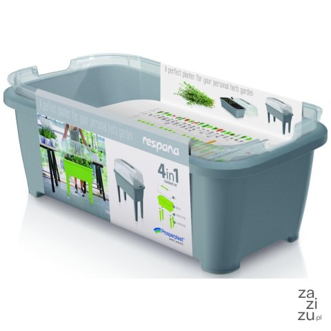 Szklarnia rozsadnik RESPANA PLANTER SET 77x39x h82 cm SZARY KAMIENNY Szklarnia rozsadnik RESPANA PLANTER SET 77x39x h82 cm SZARY KAMIENNY