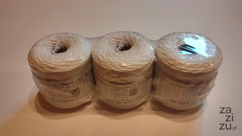 Sznurek bawełniany do makramy 2mm x 300m 1op.=3szt. | SBM-02 Sznurek bawełniany do makramy 2mm x 300m 1op.=3szt. | SBM-02