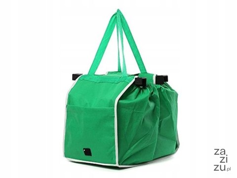 Torba na zakupy do wózka zielona 2 szt 15707 Torba na zakupy do wózka zielona 2 szt 15707