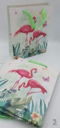 Torebka prezentowa 12szt FLAMING 26X32X10cm DC2201