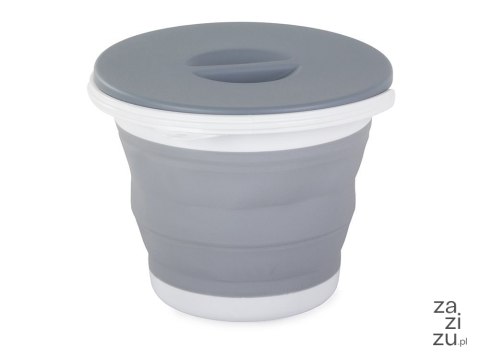 Wiaderko silikonowe składane przykrywka 5l 1548 Wiaderko silikonowe składane przykrywka 5l 1548