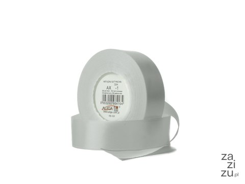 Wstążka satynowa 25mmx32m BIAŁA 4szt. | AX25-01 Wstążka satynowa 25mmx32m BIAŁA 4szt. | AX25-01