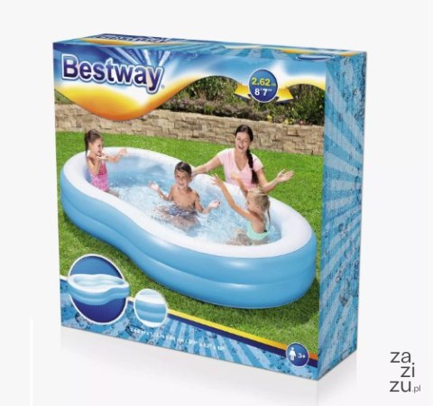 Basen dmuchany 262x157x46cm BESTWAY | 54117 Basen dmuchany 262x157x46cm BESTWAY | 54117
