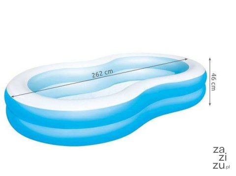 Basen dmuchany 262x157x46cm BESTWAY | 54117 Basen dmuchany 262x157x46cm BESTWAY | 54117