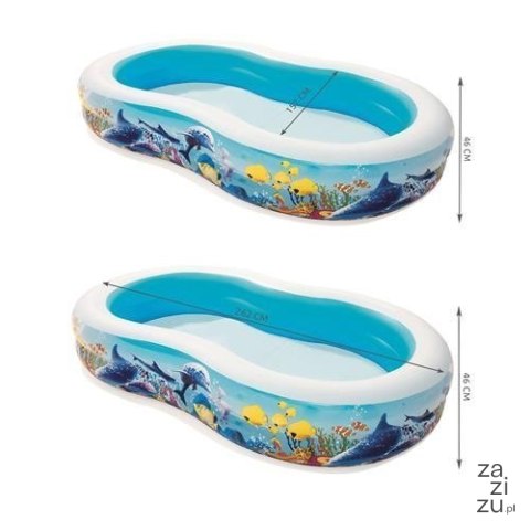 Basen dmuchany 262x157x46cm BESTWAY | 54118 Basen dmuchany 262x157x46cm BESTWAY | 54118