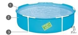 Basen stelażowy 152x38cm - BESTWAY 56283 Basen stelażowy 152x38cm - BESTWAY 56283