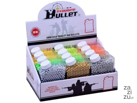 KULKI do pistoletu plastikowe naboje 6 mm ZA2474 KULKI do pistoletu plastikowe naboje 6 mm ZA2474