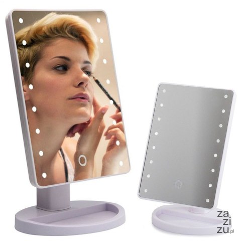 Lusterko kosmetyczne 16 led białe 15496_B Lusterko kosmetyczne 16 led białe 15496_B