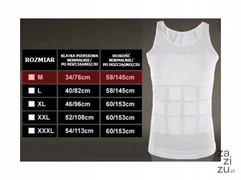 Podkoszulka męska wyszczuplająca slim M czarna 15316_M_CZ Podkoszulka męska wyszczuplająca slim M czarna 15316_M_CZ