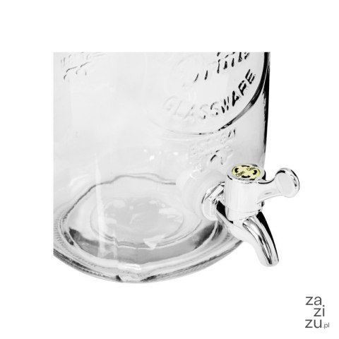 Słój szklany z kranikiem 3,5L na lemoniadę RETRO Słój szklany z kranikiem 3,5L na lemoniadę RETRO