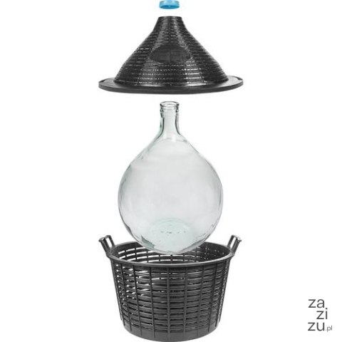 Balon do wina 25l w koszu plastikowym | 644025 Balon do wina 25l w koszu plastikowym | 644025