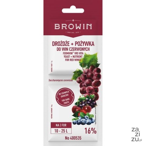 Drożdże + pożywka - wina czerwone Drożdże + pożywka - wina czerwone