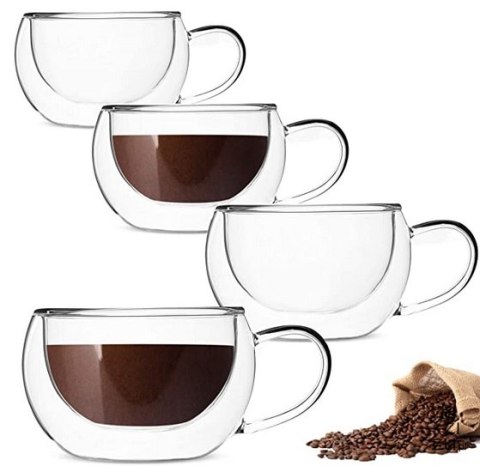 Filiżanka termiczna szklanki podwójne szkło 300 ml Filiżanka termiczna szklanki podwójne szkło 300 ml