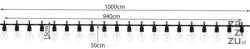 Girlanda ogrodowa 10m 24V IP44 Girlanda ogrodowa 10m 24V IP44