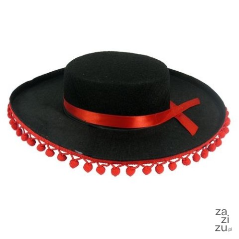 Kapelusz SOMBRERO z pomponikami | MA-022 Kapelusz SOMBRERO z pomponikami | MA-022