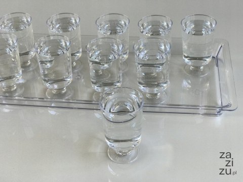 Kieliszki 50ml. plastikowe na stopce 20szt 33-40 Kieliszki 50ml. plastikowe na stopce 20szt 33-40