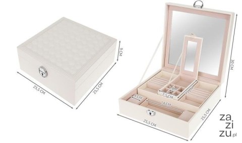 Kuferek na biżuterię - biały Beautylushh 8895 Kuferek na biżuterię - biały Beautylushh 8895
