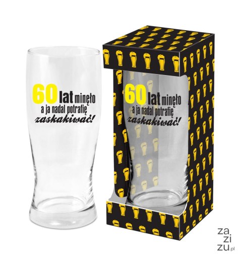 MĘSKI RESET - szklanka do piwa 500ml - 60 lat MĘSKI RESET - szklanka do piwa 500ml - 60 lat