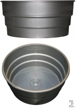 Miska stroik 23 cm srebrna