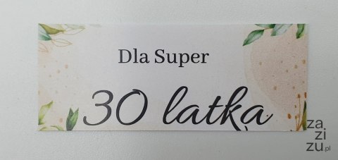 Naklejki 21x50 mm - SUPER 30 latka - 40 szt Naklejki 21x50 mm - SUPER 30 latka - 40 szt