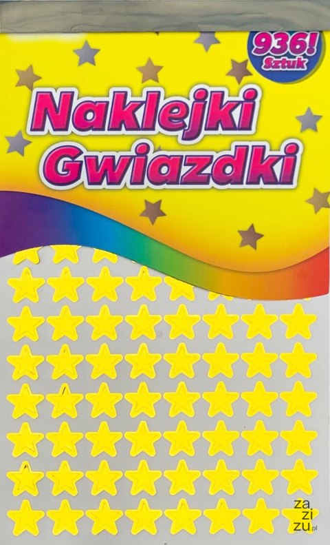 Naklejki gwiazdki album 14,5x24cm 936 szt. | NKX-6167 Naklejki gwiazdki album 14,5x24cm 936 szt. | NKX-6167