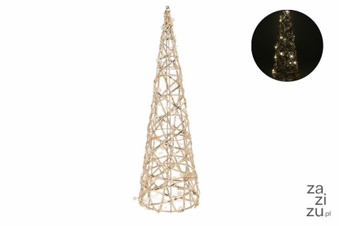 Stożek dekoracyjny 40LED 80cm złoty Stożek dekoracyjny 40LED 80cm złoty