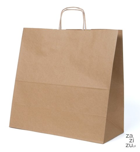 Torba zakupowa papierowa brązowa eco 32 x 17 x 39 cm - 25 szt. Torba zakupowa papierowa brązowa eco 32 x 17 x 39 cm - 25 szt.