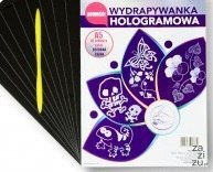 Wydrapywanka hologramowa A5 SREBRNA TĘCZA a'10 + rylec Wydrapywanka hologramowa A5 SREBRNA TĘCZA a'10 + rylec