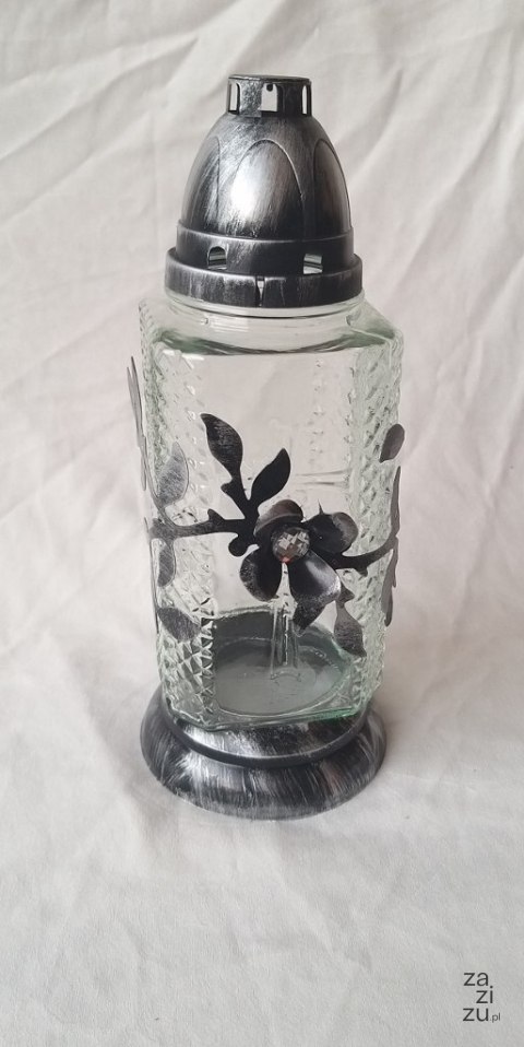 Znicz kwadrat mały metal 6szt 5014 Znicz kwadrat mały metal 6szt 5014